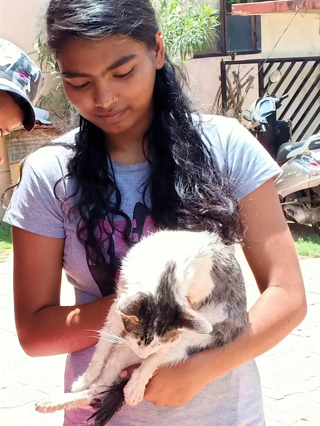 The cat's family was grateful to have her back home.